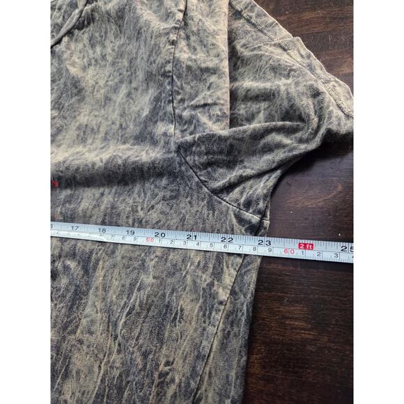 Black Red DOPE Brand Tie Dye Peace Sign Tee Shirt Large Retro Vintage - Picture 6 of 7